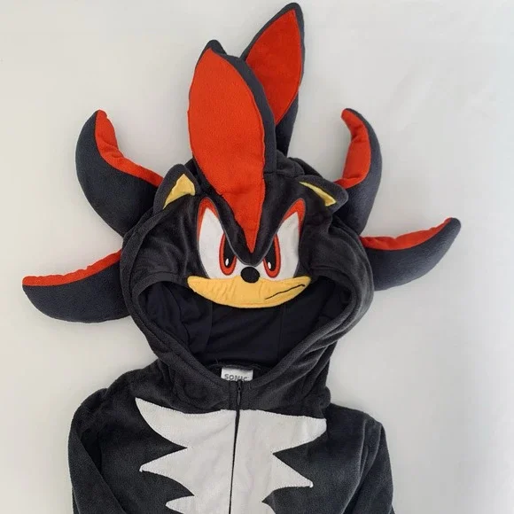 Spirit Halloween Kids Shadow Costume Sonic the Hedgehog Youth S‎ Jumpsuit - Picture 2 of 14